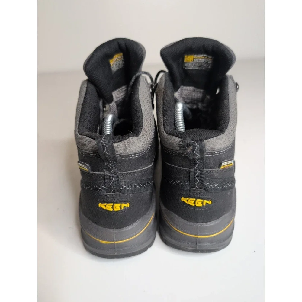 KEEN Portland Oregon Hiking Work Boots Men's 9.5 Gray Black KeenDry Waterproof